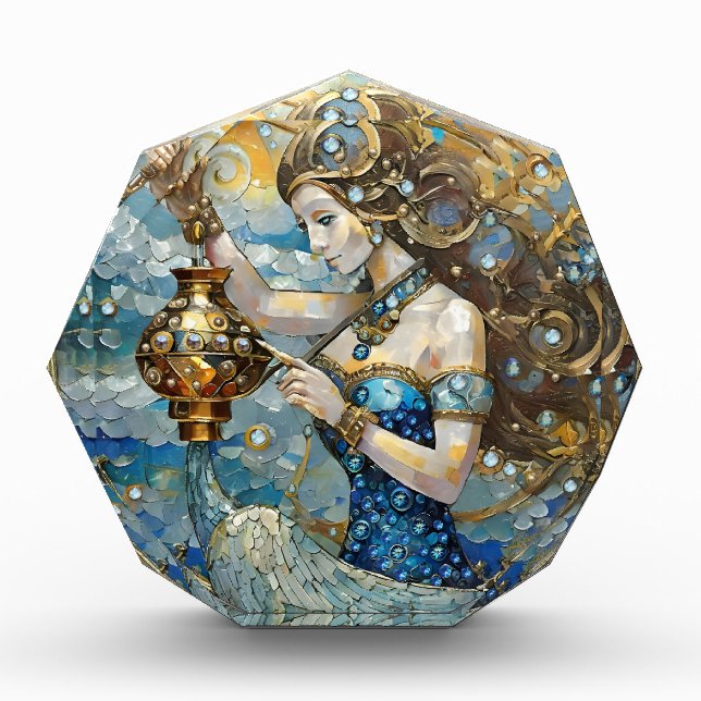 Zodiac - Aquarius The Water Bearer Photo Block (Front)