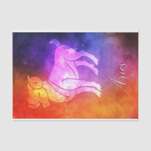 Zodiac : Aries Colourful Candy Colours Tissue Paper