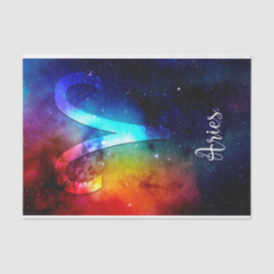 Zodiac : Aries Rainbow Space Tissue Paper