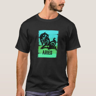 Zodiac Aries Stuff Ram Symbol Star Sign March Birt T-Shirt