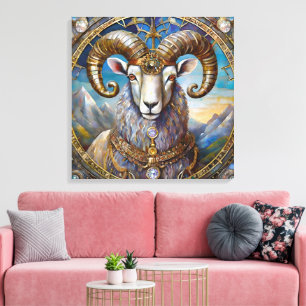Zodiac - Aries The Ram Canvas Print