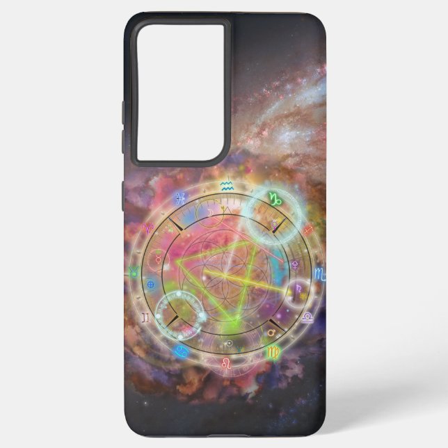 Zodiac Astrology Chart Samsung Galaxy S21 Ultra Case (Back)