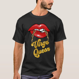 Zodiac Astrology Lip Virgo Queen August September T-Shirt
