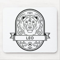 ZODIAC BADGE SYMBOL LEO STROKE