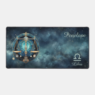 Zodiac Birth Sign Libra Astrolog Desk Mat