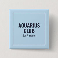 Zodiac blue simple modern birthdays cute