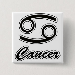 Zodiac: Cancer 2 Inch Square Button