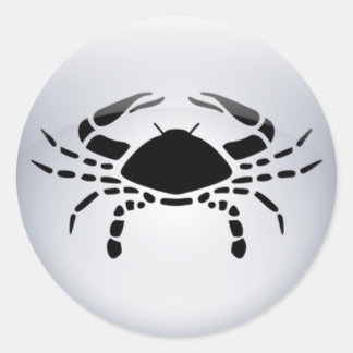Zodiac Cancer Classic Round Sticker