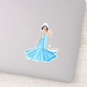 Zodiac Cancer Goddess with Red Crab Custom