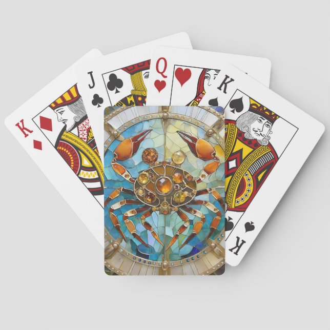 Zodiac - Cancer The Crab Playing Cards (Back)