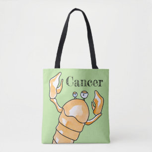 Zodiac cancer tote bag
