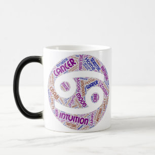 Zodiac-Cancer Word Art Magic Mug