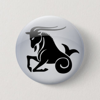 Zodiac Capricorn 2 Inch Round Button