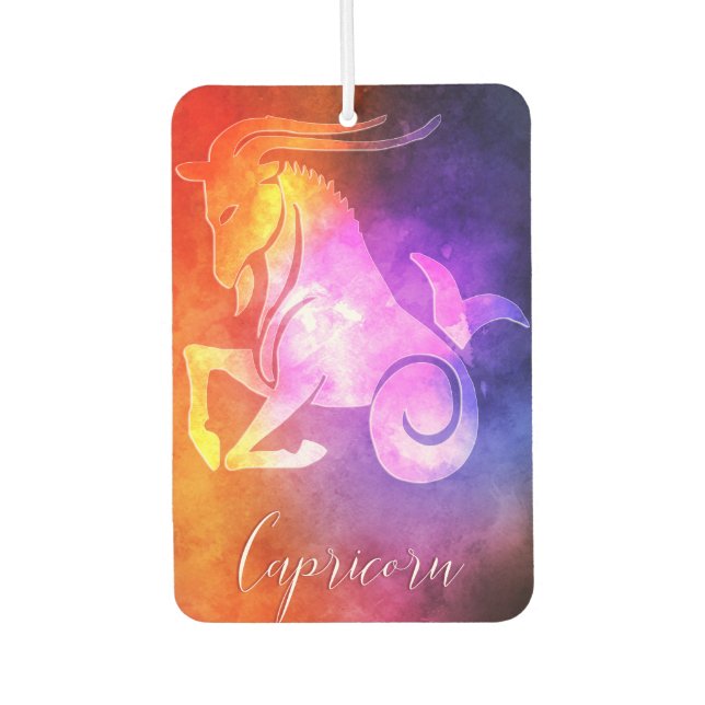 Zodiac : Capricorn Colourful Candy Colours Air Freshener (Front)
