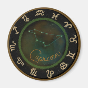 Zodiac Capricorn constellation circle magnet