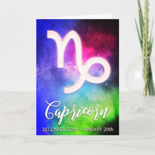 Zodiac : Capricorn Dates Card
