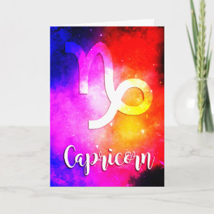 Zodiac : Capricorn Space Candy Card
