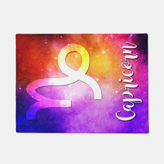Zodiac : Capricorn Space Candy Doormat (Front)