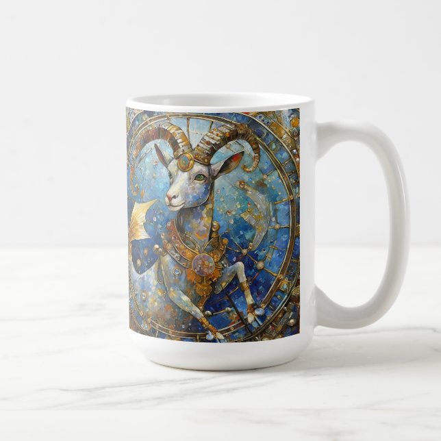 Zodiac - Capricorn the Sea Goat Coffee Mug (Right)