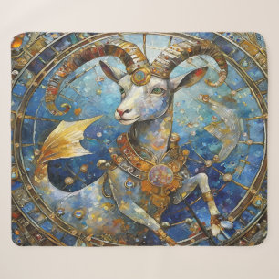 Zodiac - Capricorn the Sea Goat Sherpa Blanket