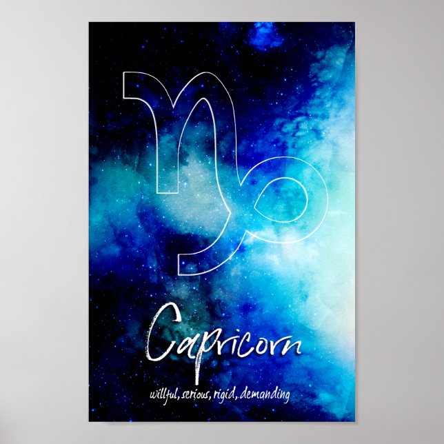 Zodiac : Capricorn Traits Poster (Front)