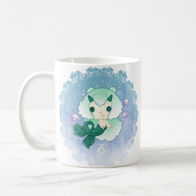 Zodiac capricorne capricorn coffee mug (Left)