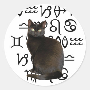Zodiac Cat Sticker