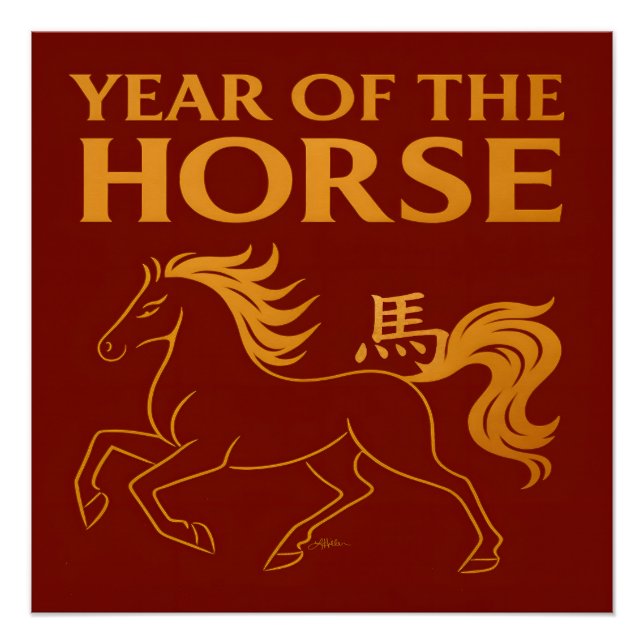 Zodiac Chinese New Year 2026 Horse Poster (Front)