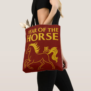 Zodiac Chinese New Year 2026 Horse Tote Bag