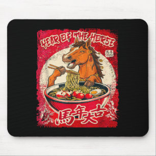 Zodiac Chinese New Year Of The Horse 2026 Ramen Fu Mouse Pad