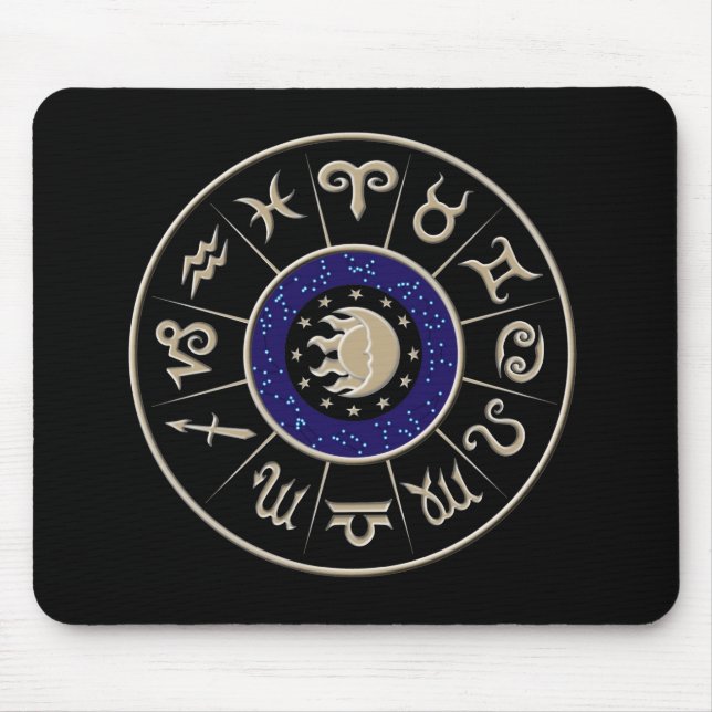 Zodiac Circle Mouse Pad (Front)