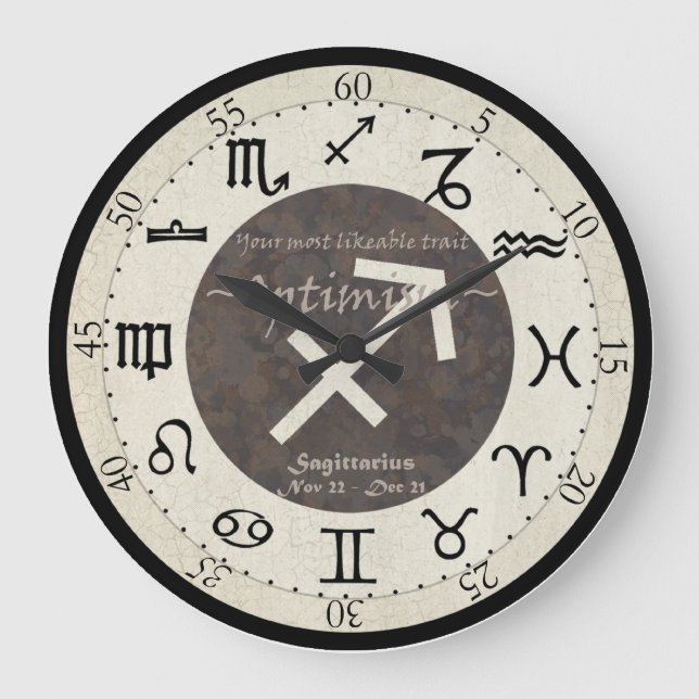 Zodiac Clock - Sagittarius (Front)
