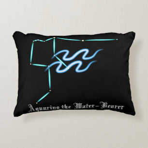 Zodiac Constellation Aquarius Accent Pillow