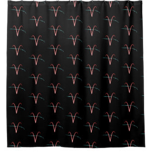 Zodiac Constellation Aries Shower Curtain