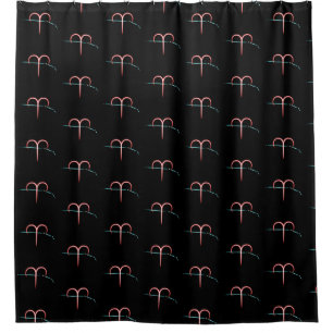 Zodiac Constellation Aries Shower Curtain
