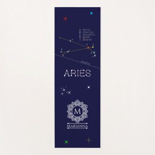 Zodiac Constellation Aries Yoga Mat