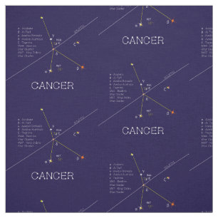 Zodiac Constellation Cancer Fabric