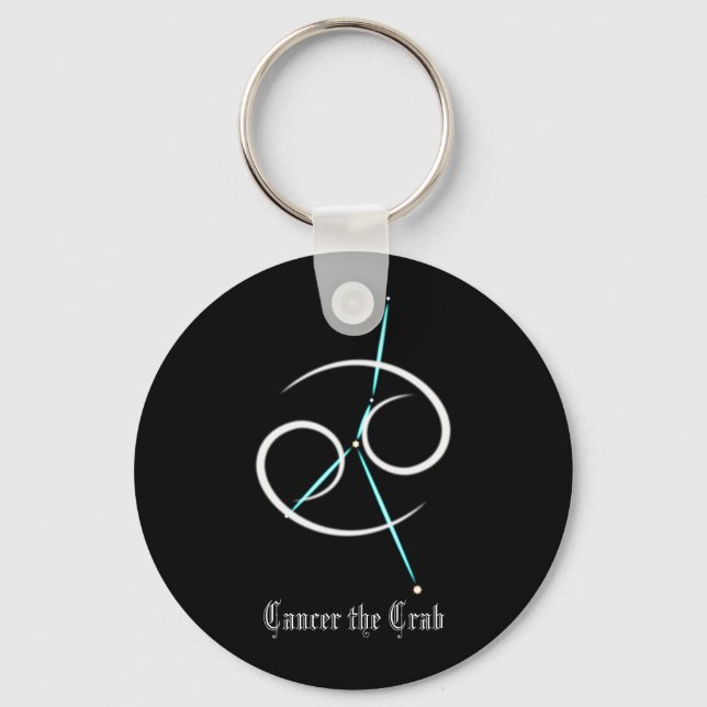 Zodiac Constellation Cancer Keychain (Front)