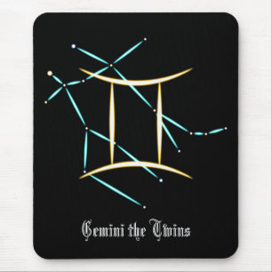 Zodiac Constellation Gemini Mouse Pad
