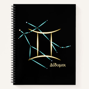 Zodiac Constellation Gemini Notebook