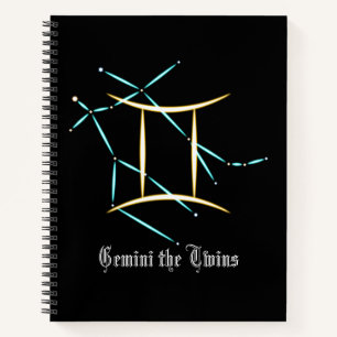 Zodiac Constellation Gemini Notebook