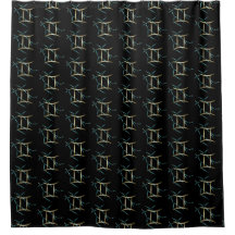 Zodiac Constellation Gemini Shower Curtain