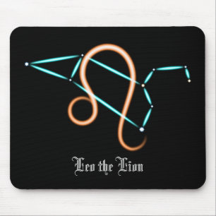 Zodiac Constellation Leo Mouse Pad