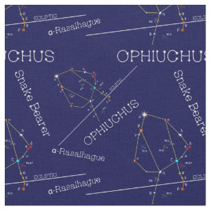 Zodiac Constellation Ophiuchus Fabric