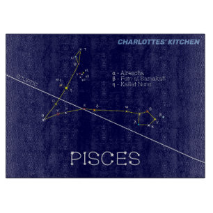 Zodiac Constellation Pisces Cutting Board