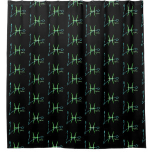 Zodiac Constellation Poissons Douche Rideau