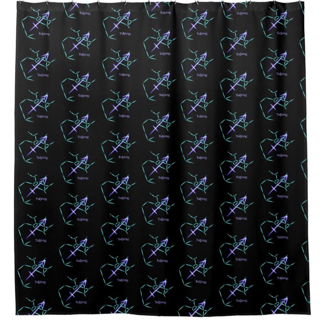 Zodiac Constellation Sagittarius Douche rideau (Devant)