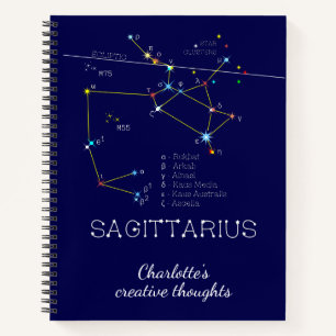 Zodiac Constellation Sagittarius Notebook