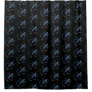 Zodiac Constellation Sagittarius Shower Curtain