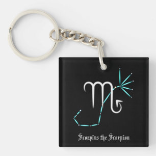 Zodiac Constellation Scorpio Keychain